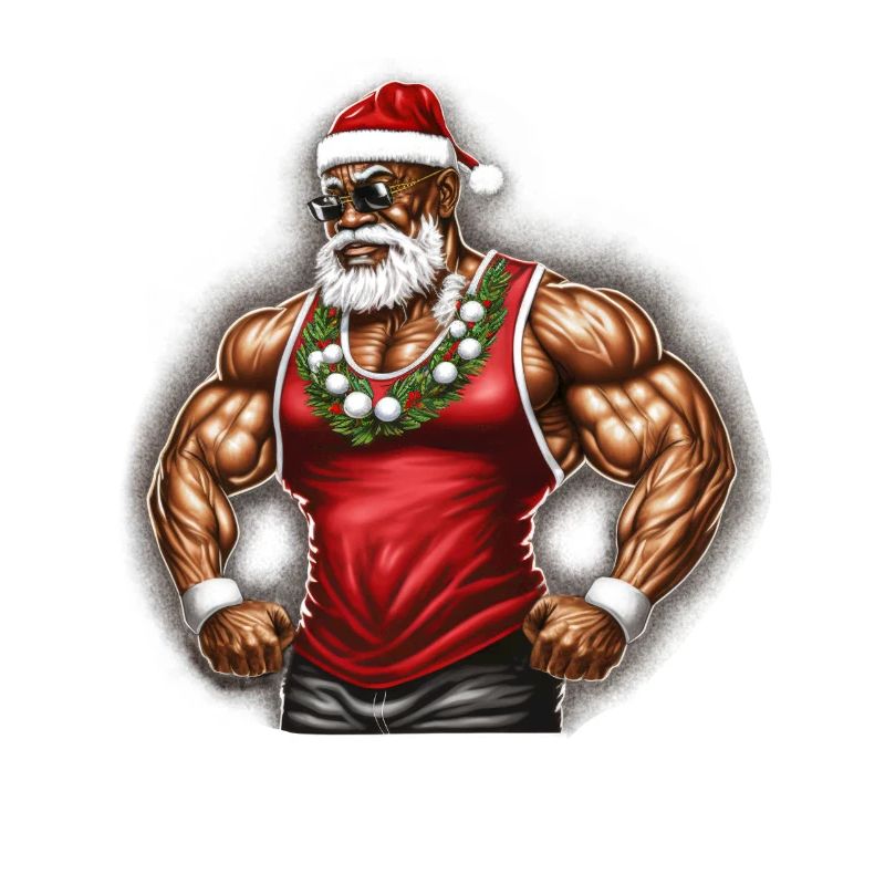 Weihnachtsmann Schwarzer Weihnachtsmann