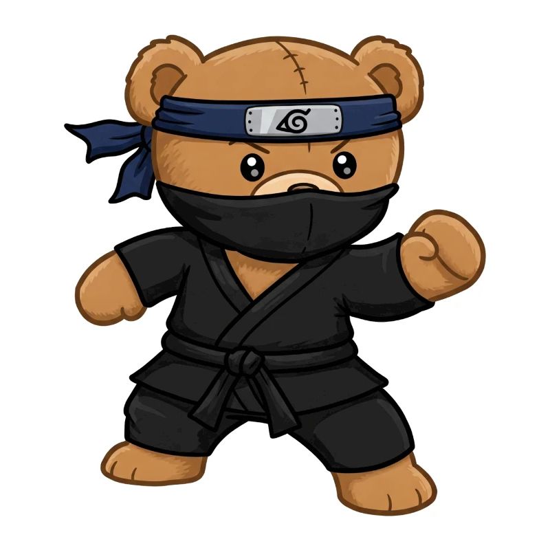 Teddybär Ninja