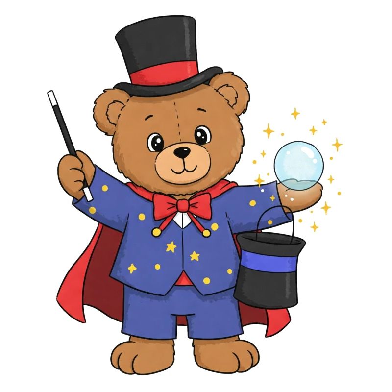 Teddybär Zauberer