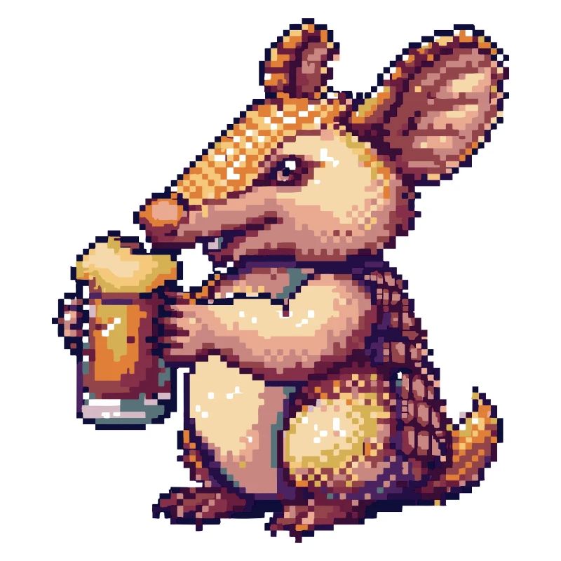 Armadillo Beer Pixel