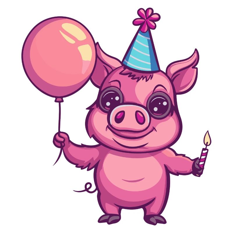 Pig Birthday Comic Wild Boar
