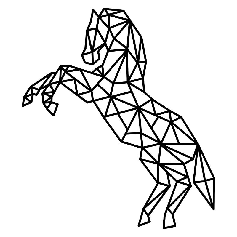 Pferd Geometrisch Linie