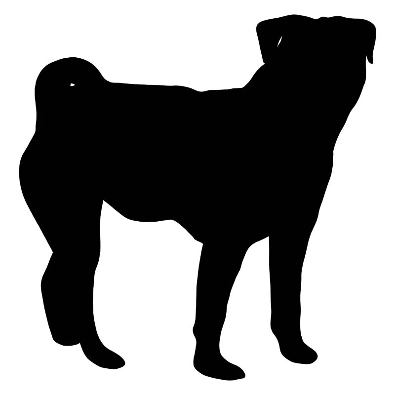Mops Silhouette