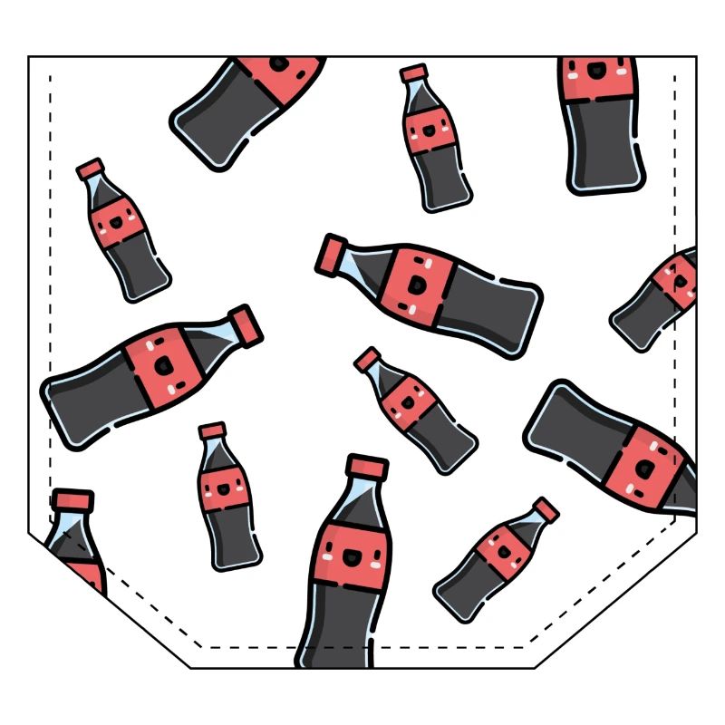 Brusttasche Cola Geschenk Idee