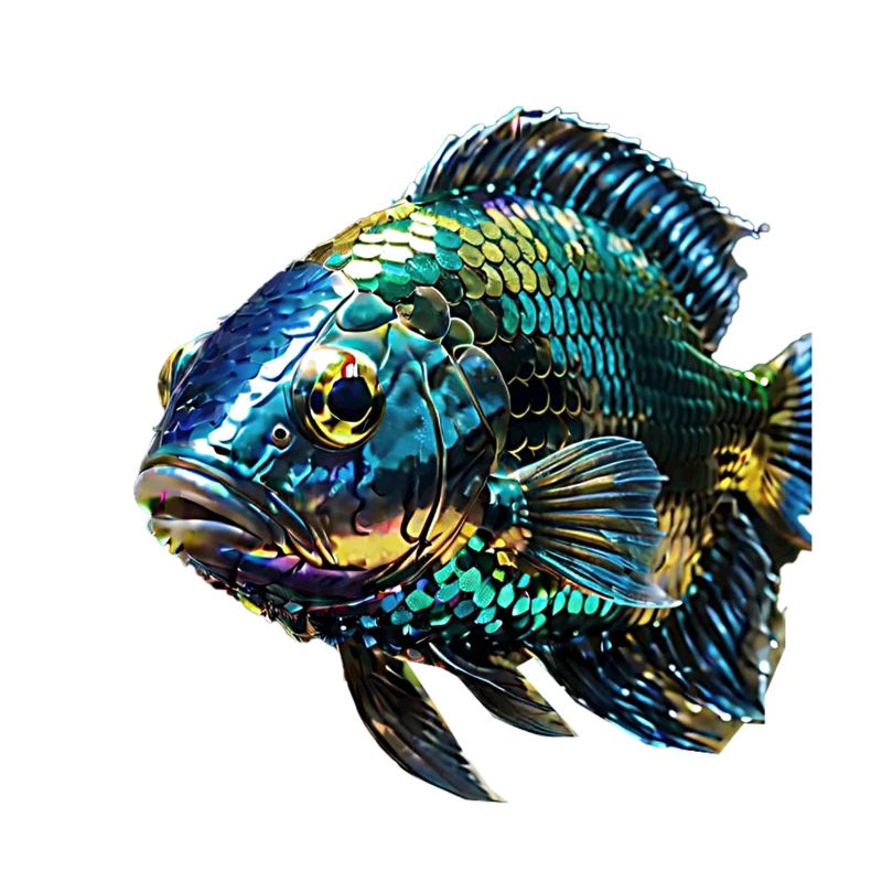 fisch,pailetten,metallisch,gold