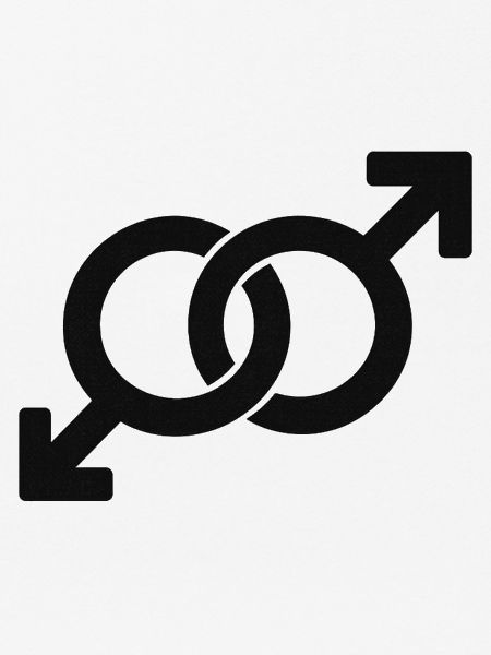 Verflochtene männliche Symbole