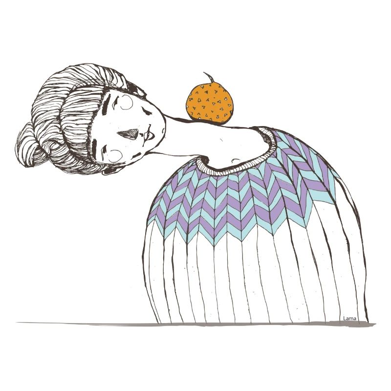 orange woman