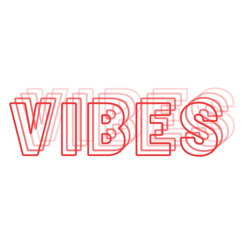 Vibes abstrakt rot