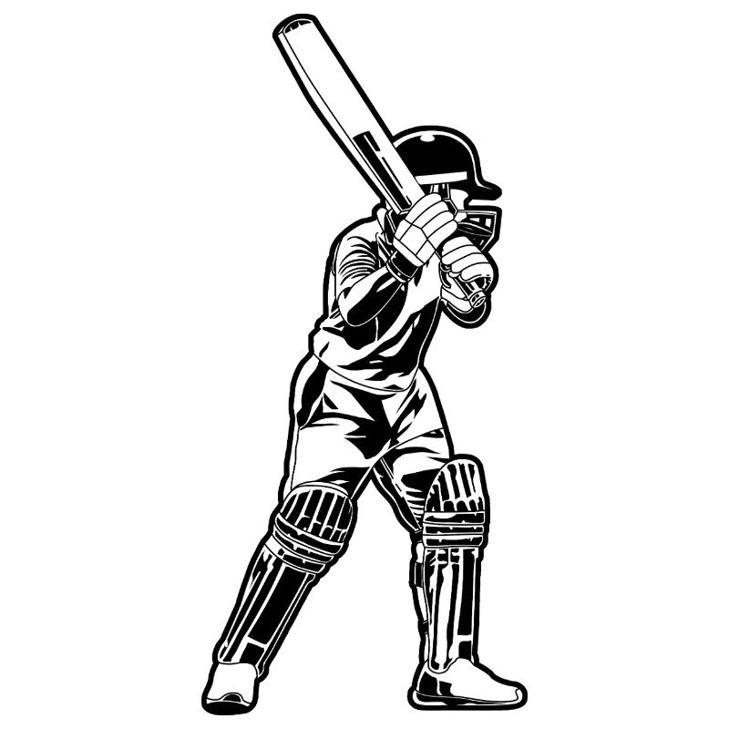 Kricketspieler Sketch