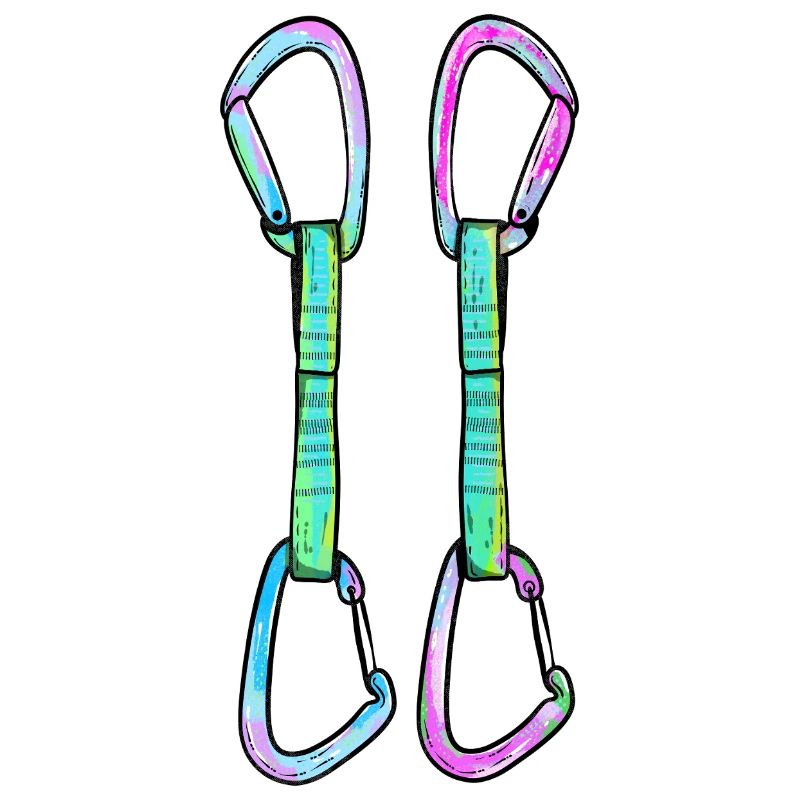 Rock climbing quickdraws