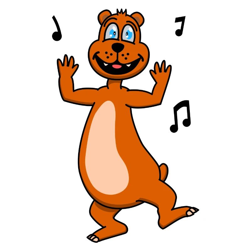 Lustiger tanzender Bär