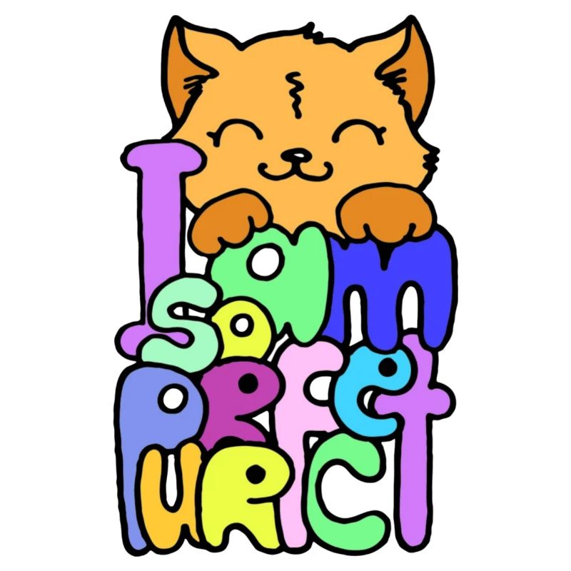 katze mit spruch