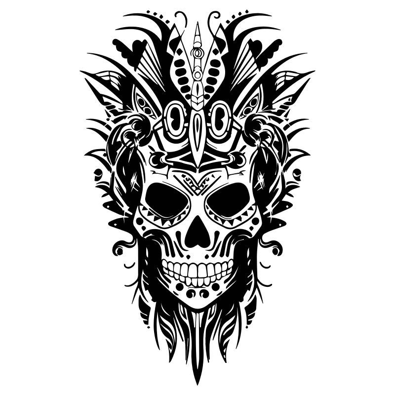 Skelett Tattoo Kopf