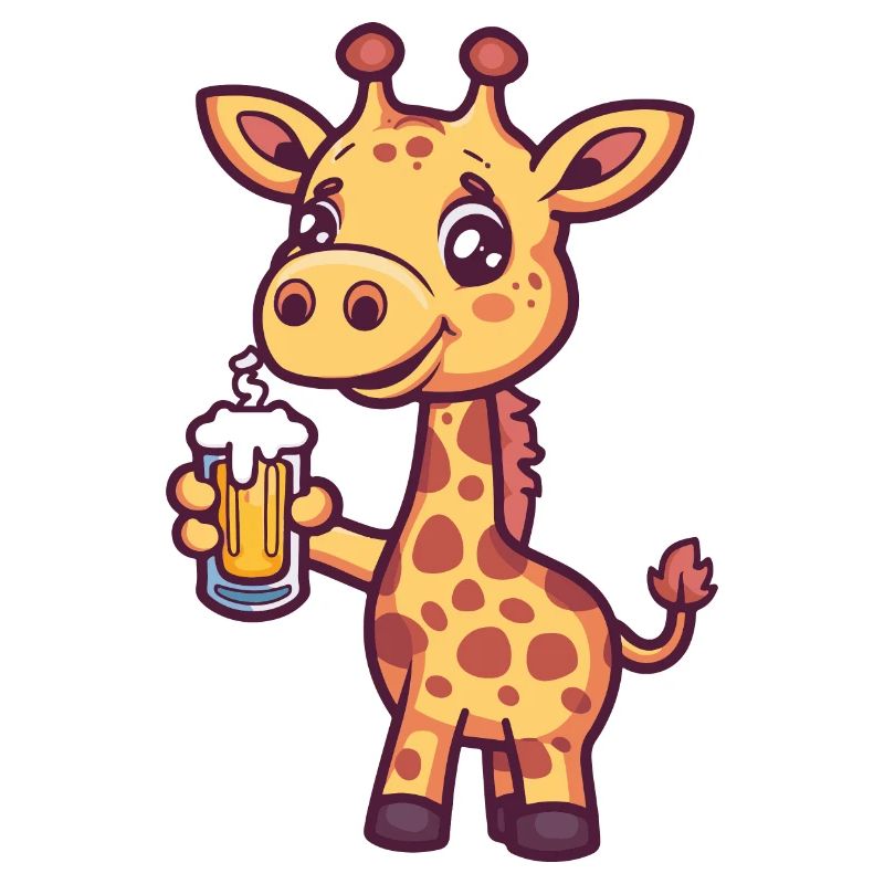 Giraffe Bier Comic Party