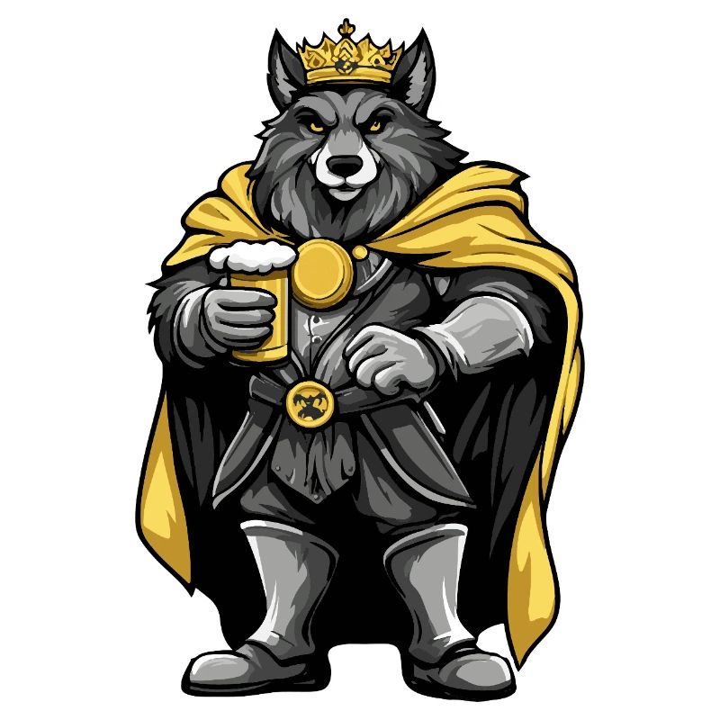 Wolf Beer Funny