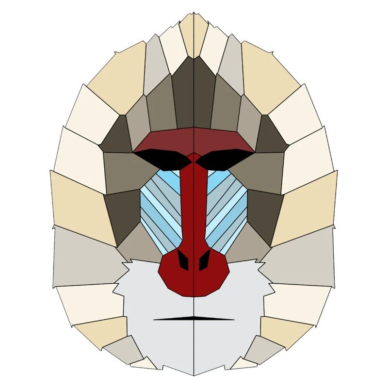 Mandrill geometrisch