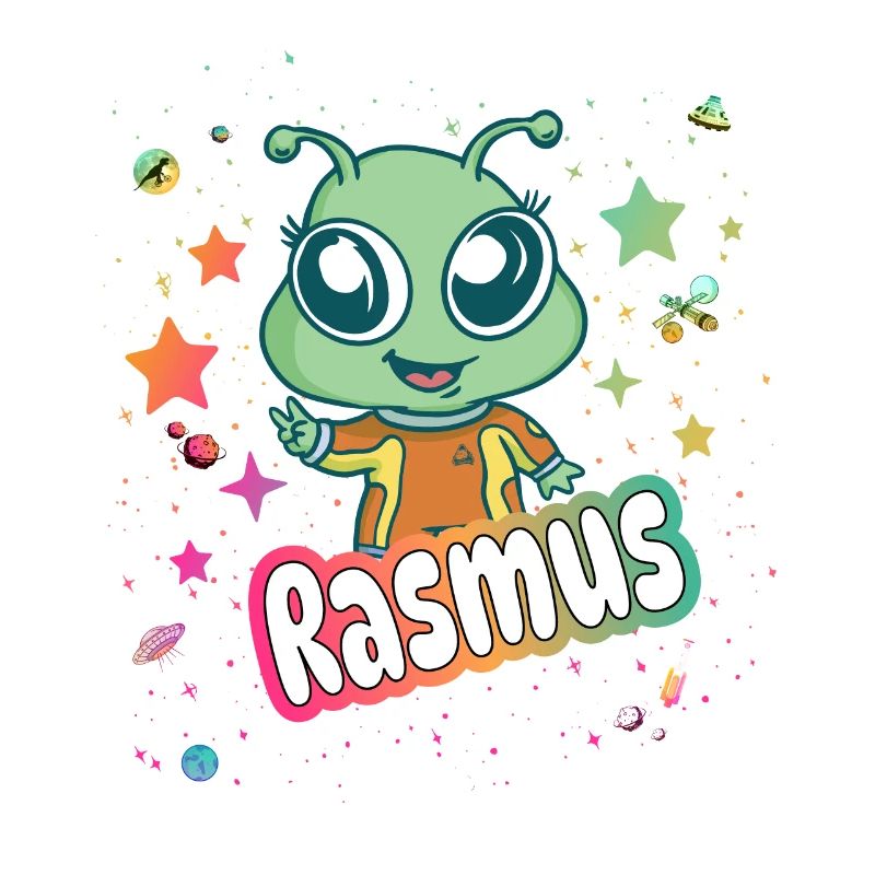 RASMUS - Beau nom de garçon avec un extraterrestre mignon