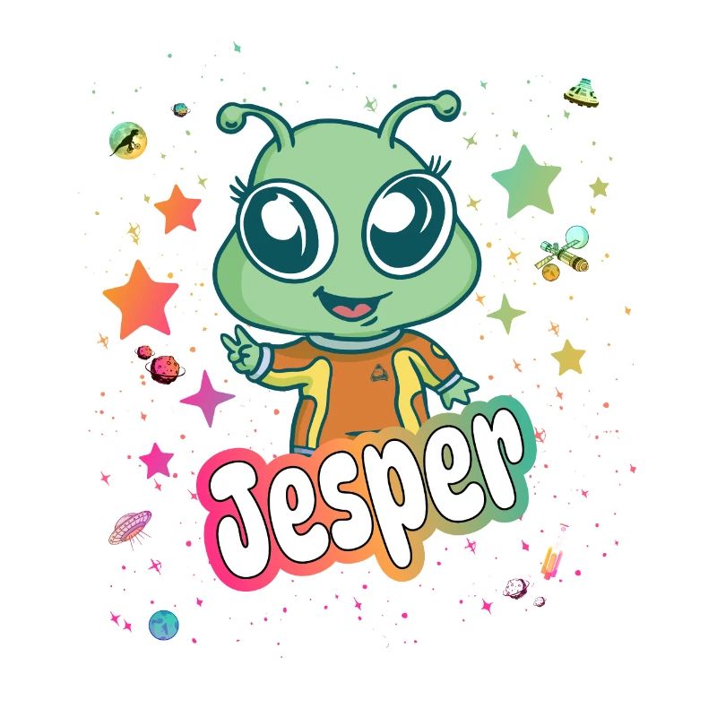 JESPER - Beau nom de garçon avec un extraterrestre mignon