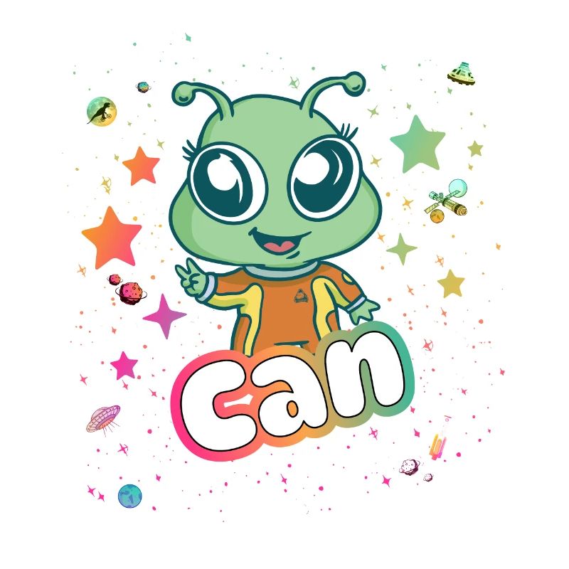 CAN - Beau nom de garçon avec un extraterrestre mignon
