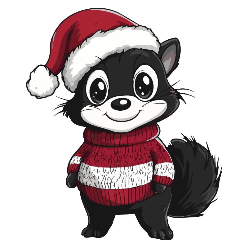 Stinktier Weihnachten Comic