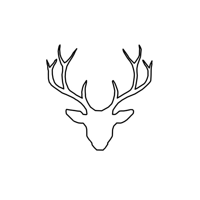 Deer antlers transparent