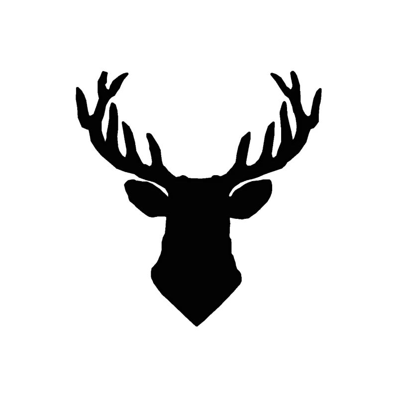 Hirschgeweih schwarz