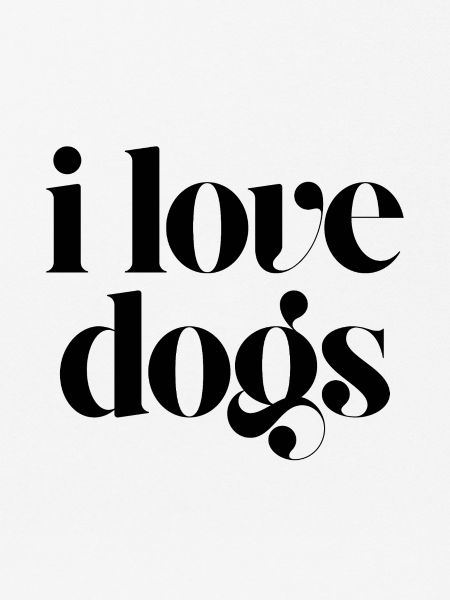 Ich liebe Hunde