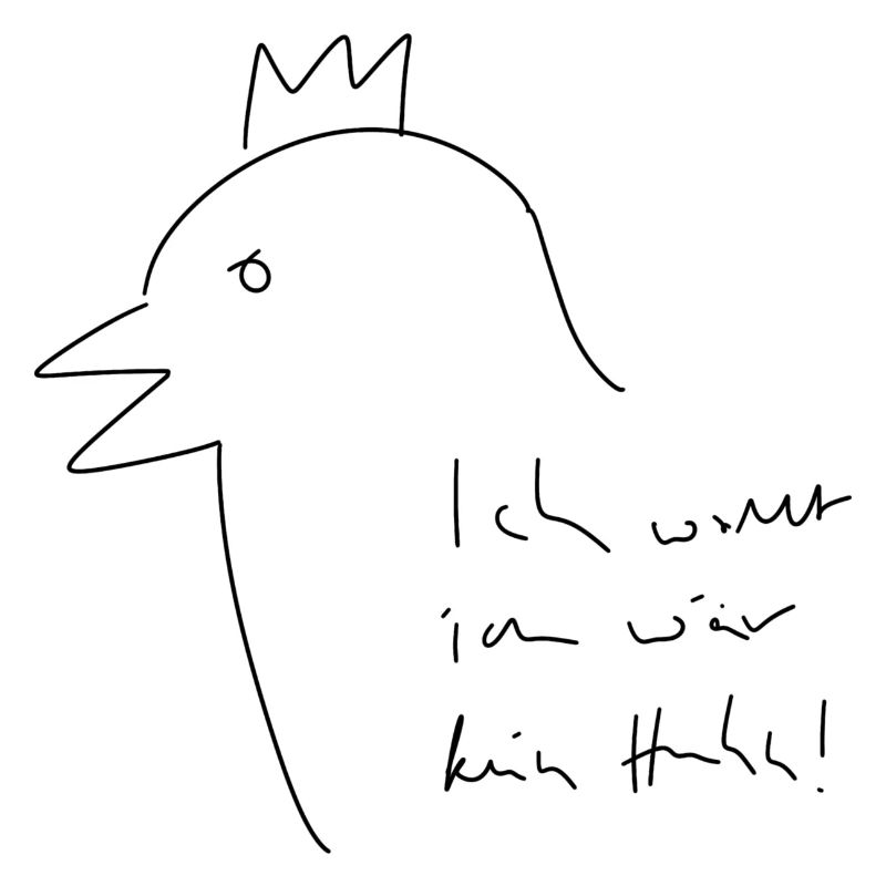 J’aimerais ne pas être une poule
