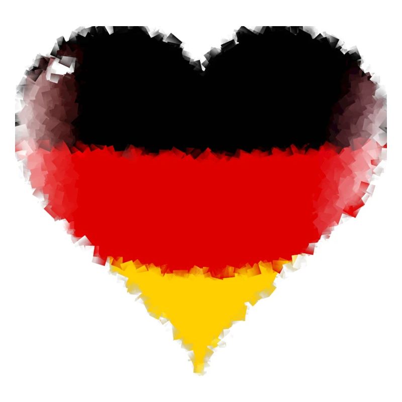 Deuschland Herz Mosaik