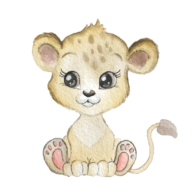Aquarell Löwe
