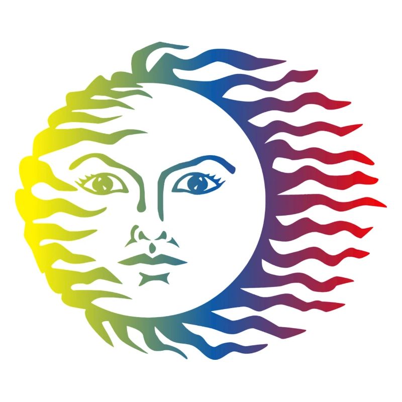 Sonne Symbol bunt