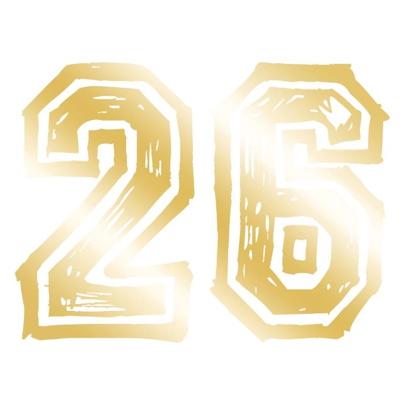 26 Zahl Gold