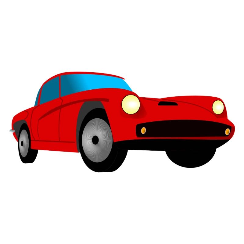 Rotes, stylisches Auto. Geschenkidee