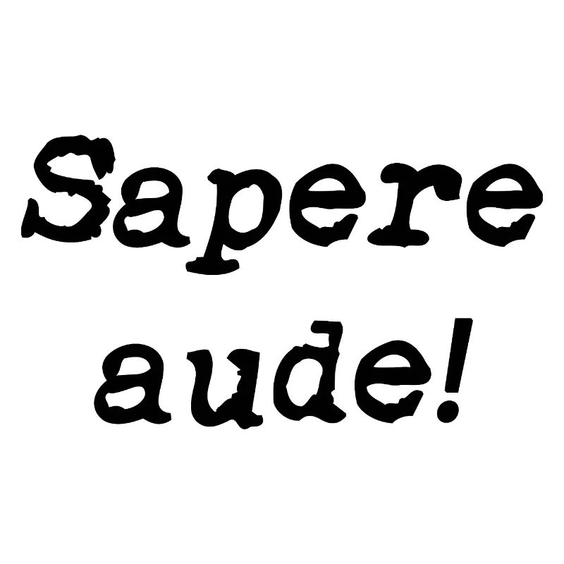 Sapere aude schwarz