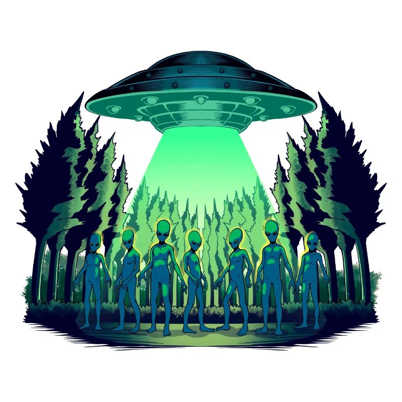 Aliens im Wald