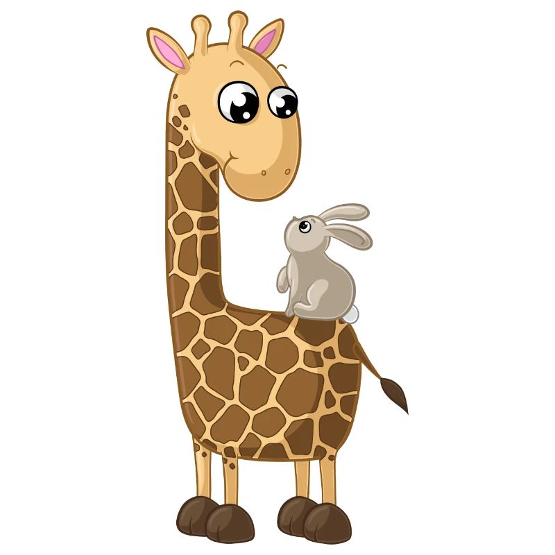 Glückliche Comic Giraffe