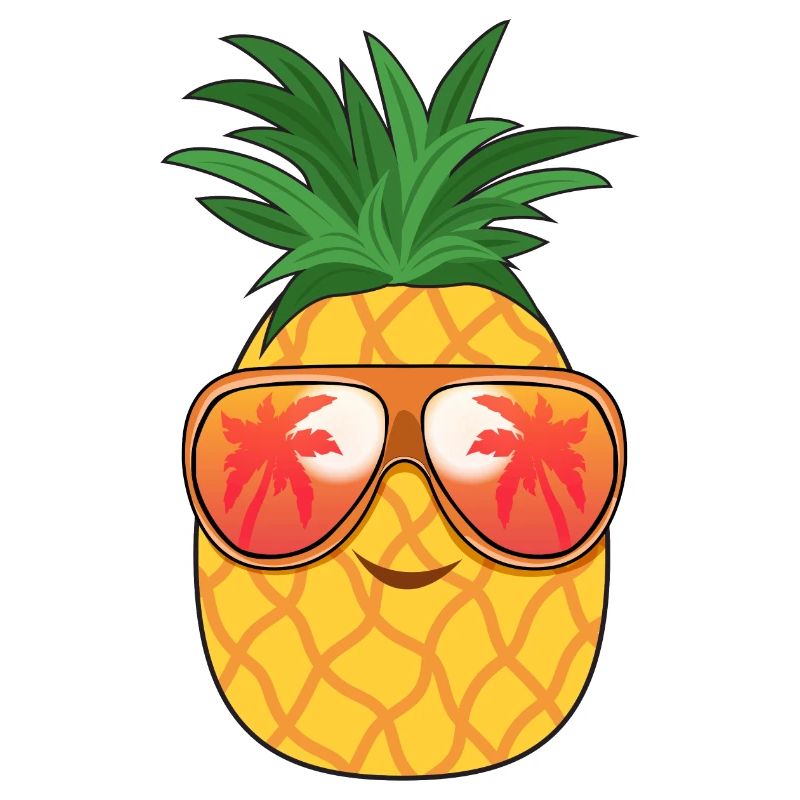 Ananas Sonnenbrille Sommer