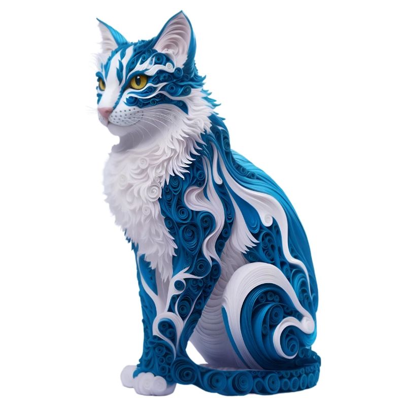 Mystische Spiralkatze
