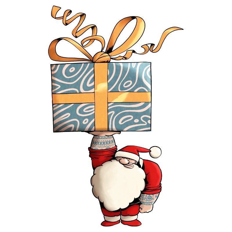 Zäher Weihnachtsmann