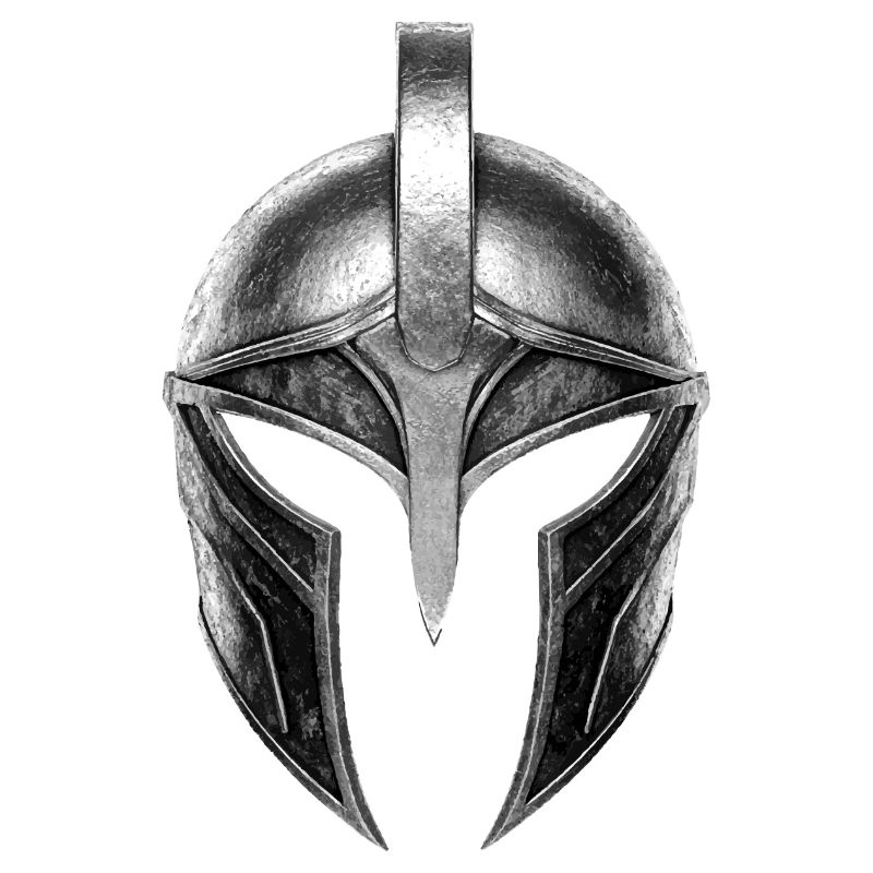 Spartaans Helm Symbool IJzer