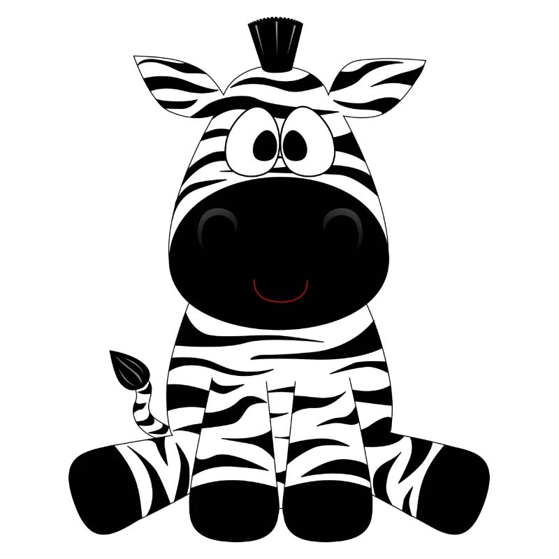 Süßes Zebra-Motiv!