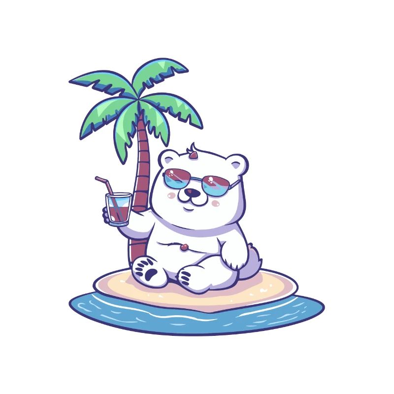 Eisbär Sommer Urlaub