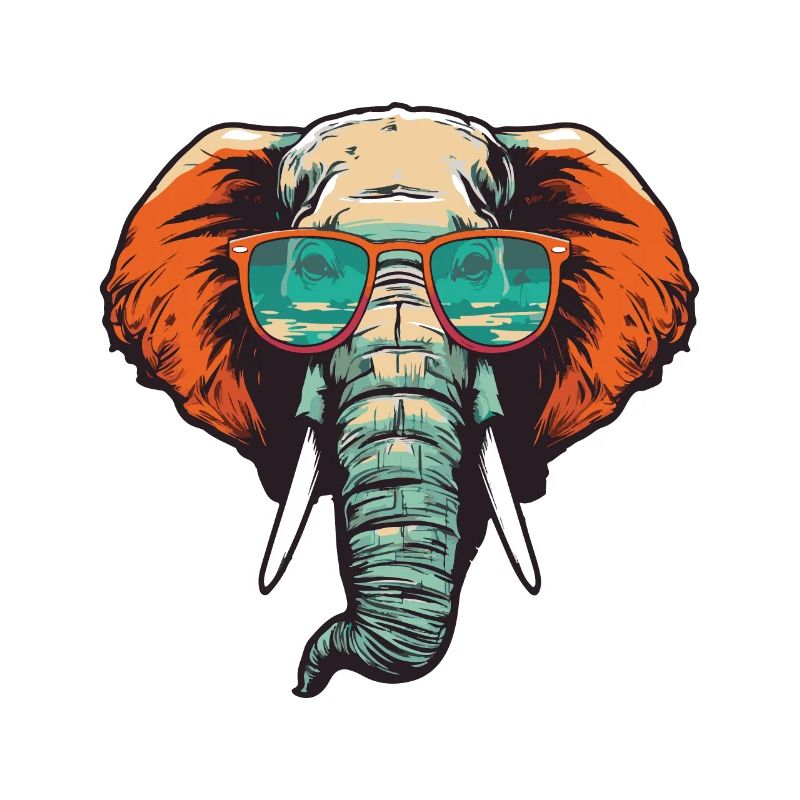 Elefant Kopf Cool