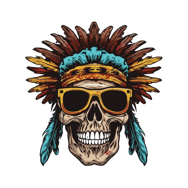 Apache Totenkopf Indianer