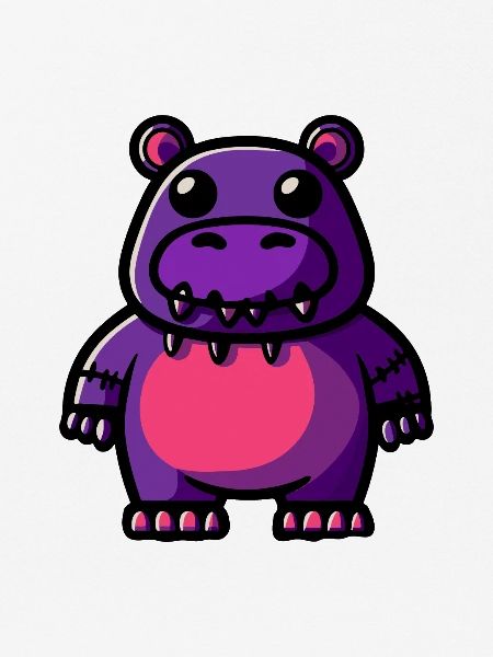 Nilpferd Halloween Tier