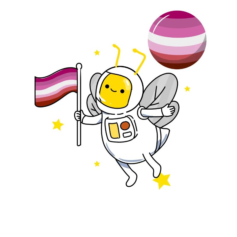 Abeille dans l’espace Lesbian Pride