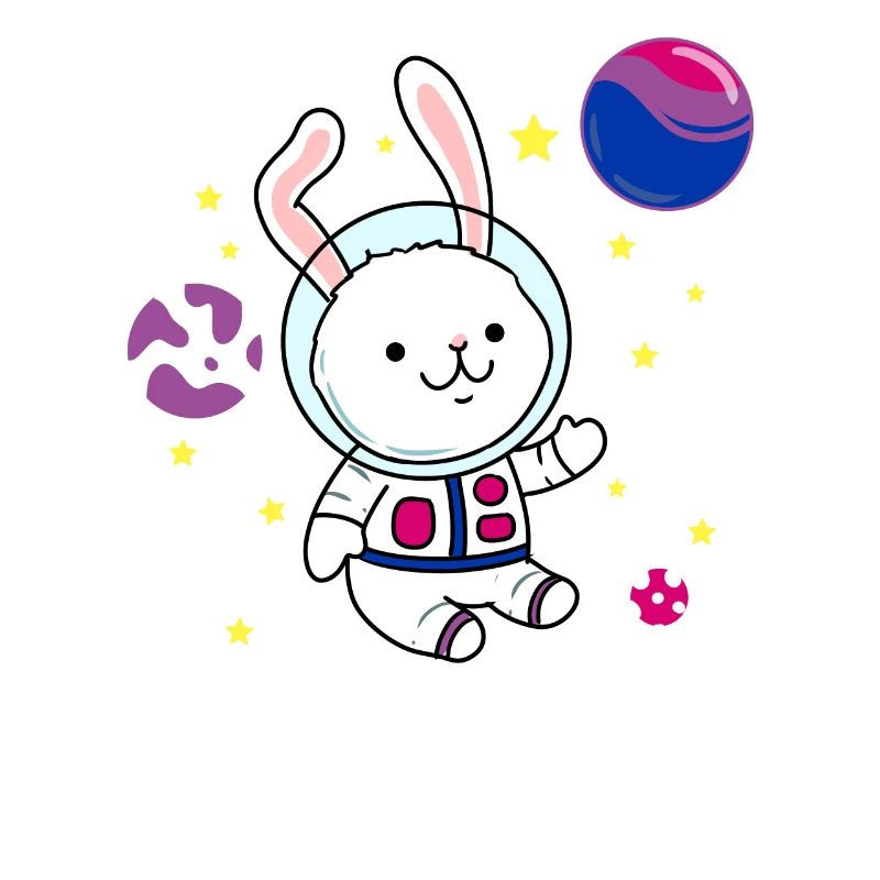 Bisexual Rabbit in Space Bisexual Pride