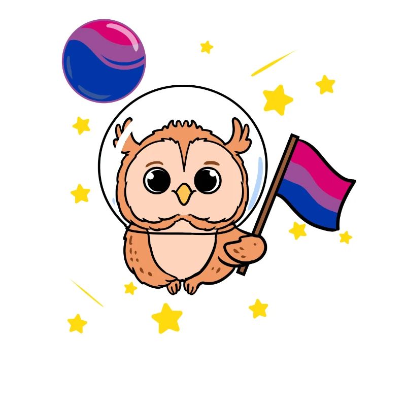 Hibou Dans l’espace Bisexual Pride