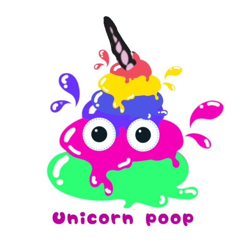 Licorne Caca, caca, licorne, coloré