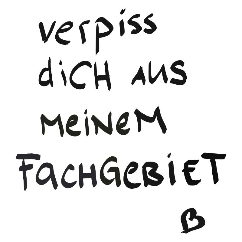 Handgeschriebener Spruch